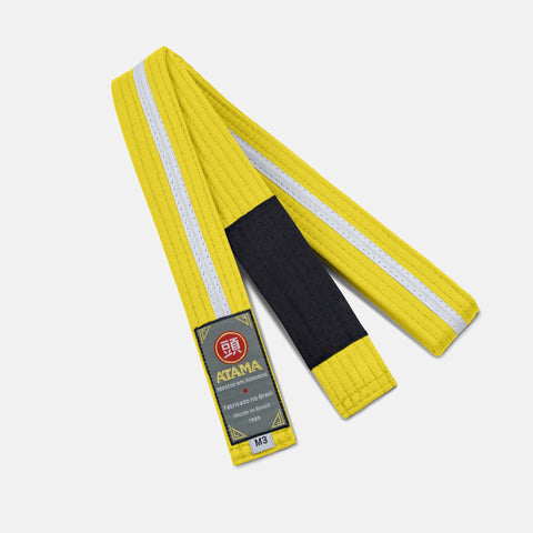 Kids Ranked Belt - Yellow/ White