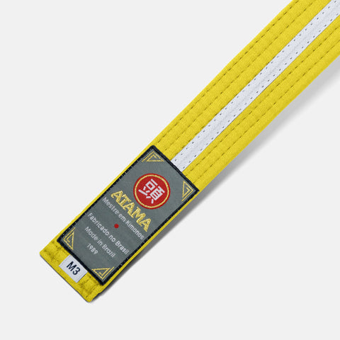 Kids Ranked Belt - Yellow/ White